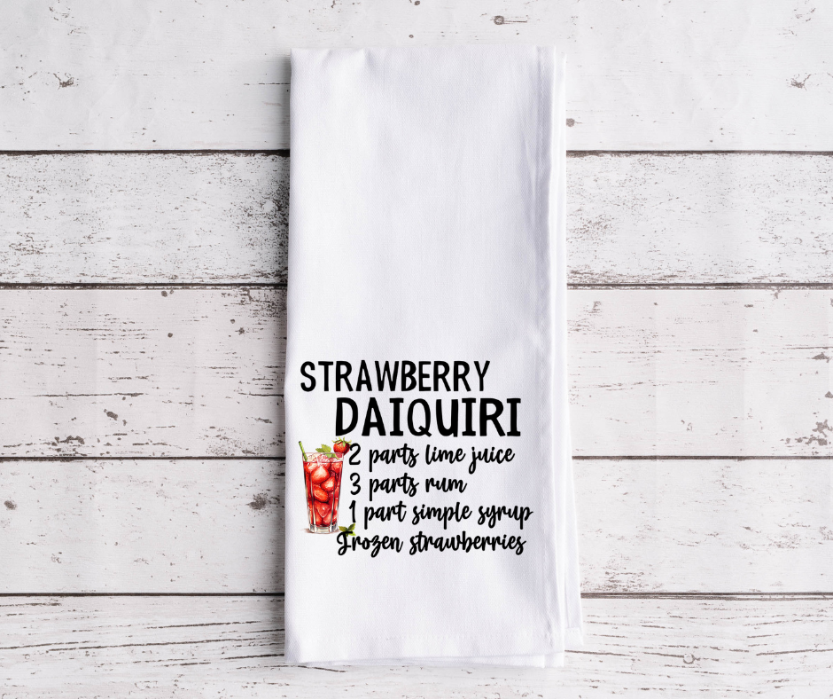 Strawberry Daiquiri Dish Towel