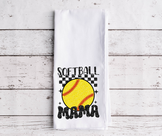 Softball Mama Dish Towel