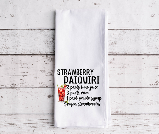 Strawberry Daiquiri Dish Towel